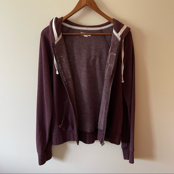 Purple Aeropostale Hooded Zip Up Jacket - Picture 2 of 11